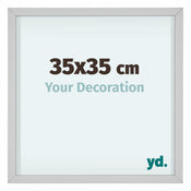 Virginia Aluminium Photo Frame 35x35cm White Front Size | Yourdecoration.com