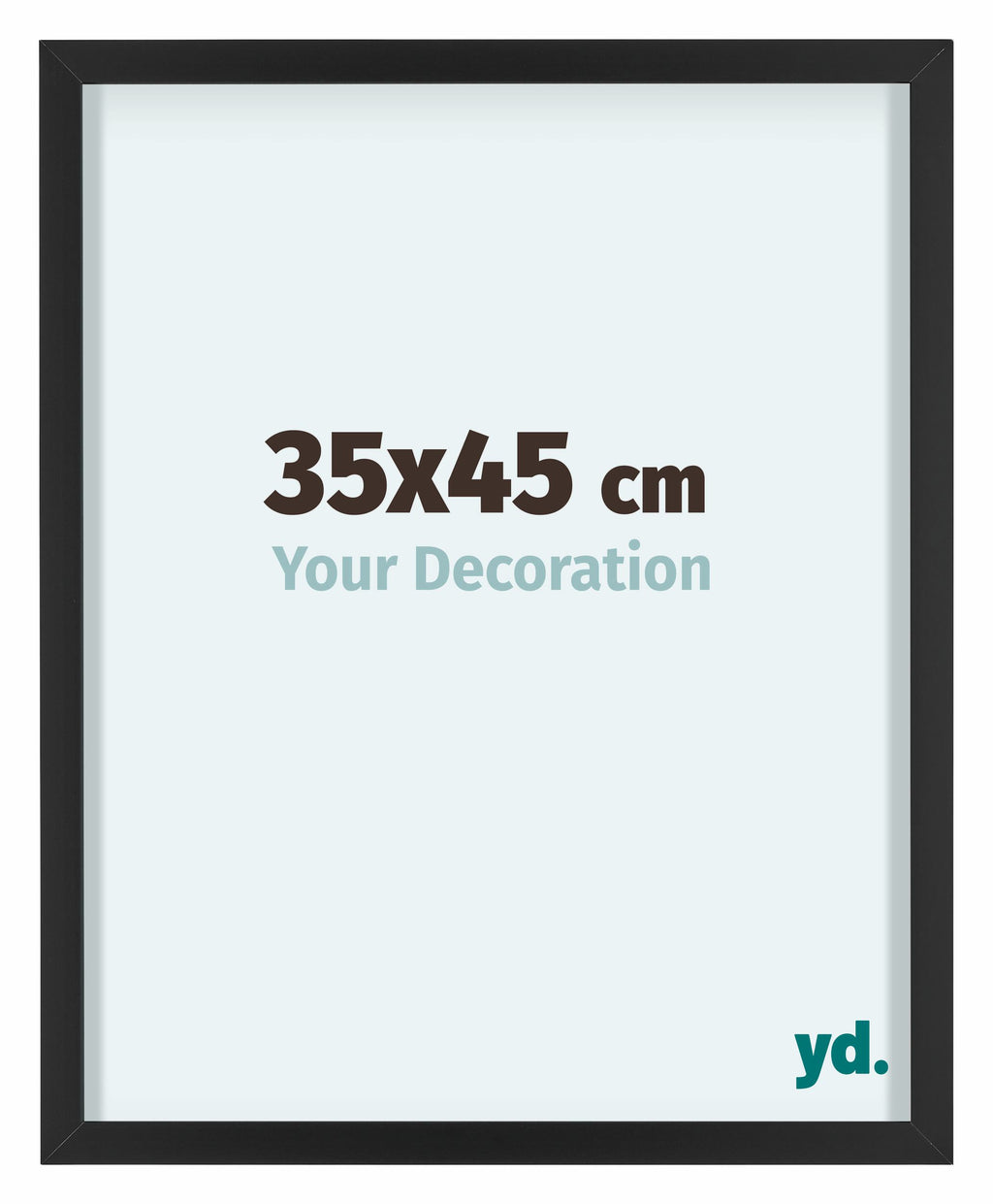 Virginia Aluminium Photo Frame 35x45cm Black Front Size | Yourdecoration.com