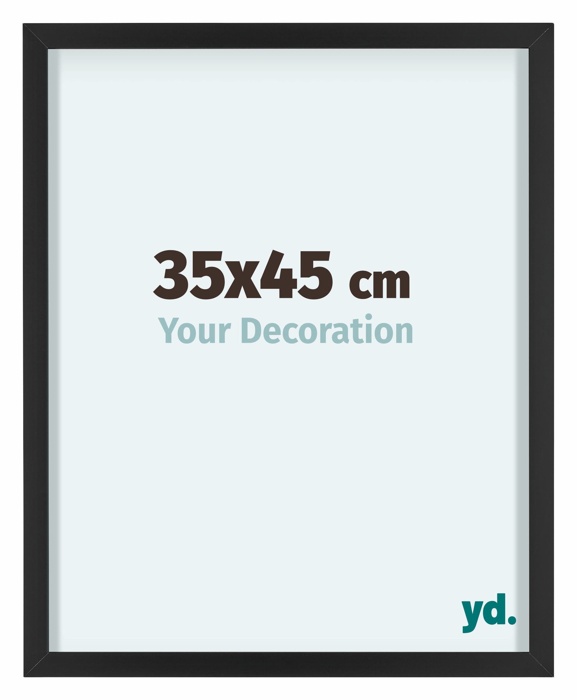 Virginia Aluminium Photo Frame 35x45cm Black Front Size | Yourdecoration.com