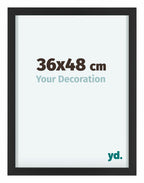 Virginia Aluminium Photo Frame 36x48cm Black Front Size | Yourdecoration.com