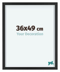 Virginia Aluminium Photo Frame 36x49cm Black Front Size | Yourdecoration.com