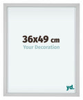Virginia Aluminium Photo Frame 36x49cm White Front Size | Yourdecoration.com
