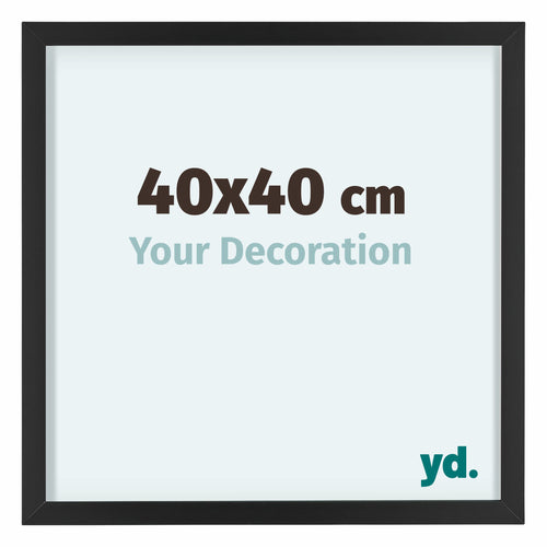 Virginia Aluminium Photo Frame 40x40cm Black Front Size | Yourdecoration.com
