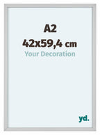 Virginia Aluminium Photo Frame 42x59 4cm A2 White Front Size | Yourdecoration.com