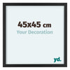 Virginia Aluminium Photo Frame 45x45cm Black Front Size | Yourdecoration.com