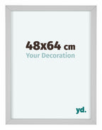 Virginia Aluminium Photo Frame 48x64cm White Front Size | Yourdecoration.com