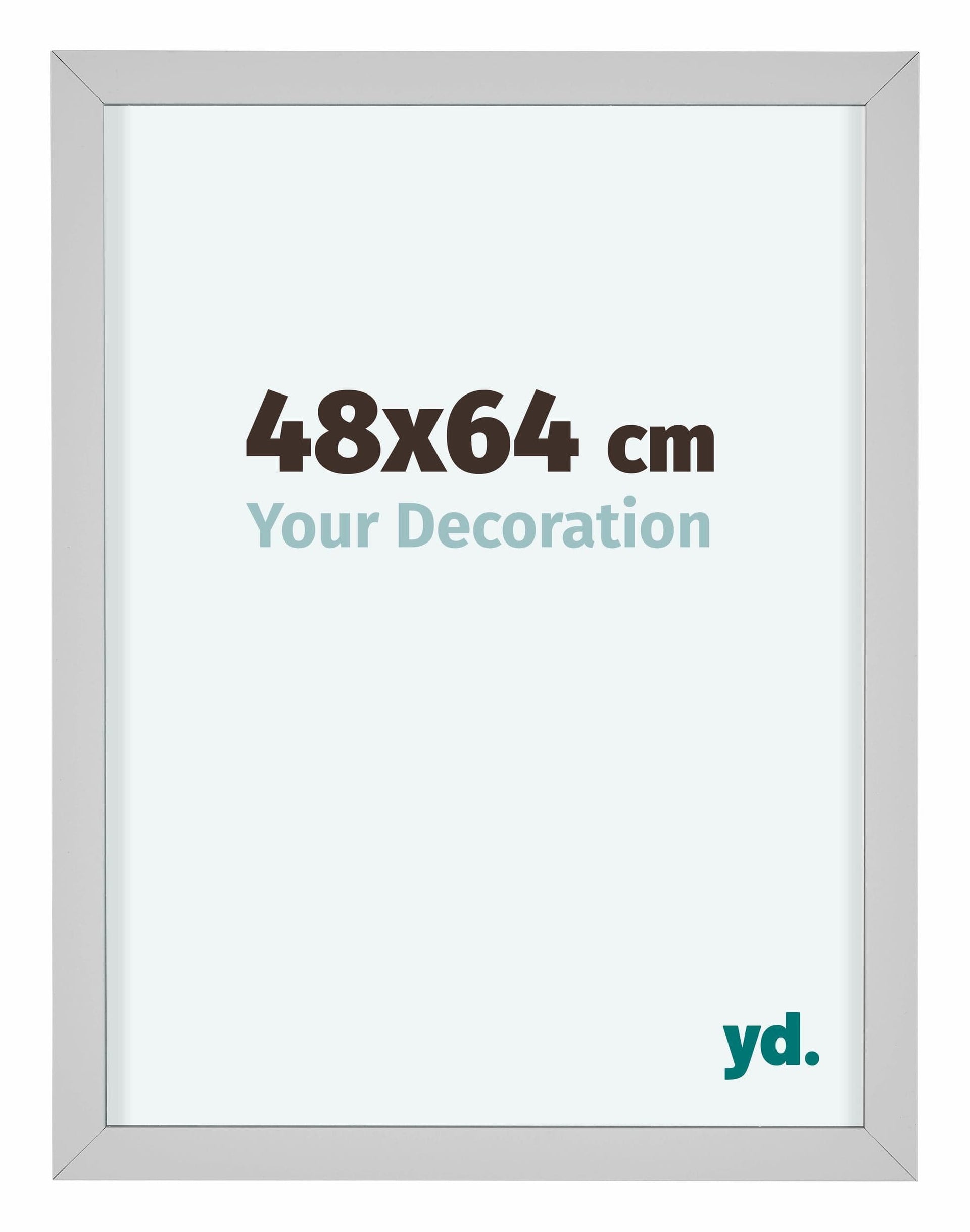 Virginia Aluminium Photo Frame 48x64cm White Front Size | Yourdecoration.com