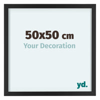 Virginia Aluminium Photo Frame 50x50cm Black Front Size | Yourdecoration.com