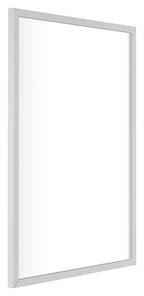 Virginia Aluminium Photo Frame 50x70cm White Front Oblique | Yourdecoration.com