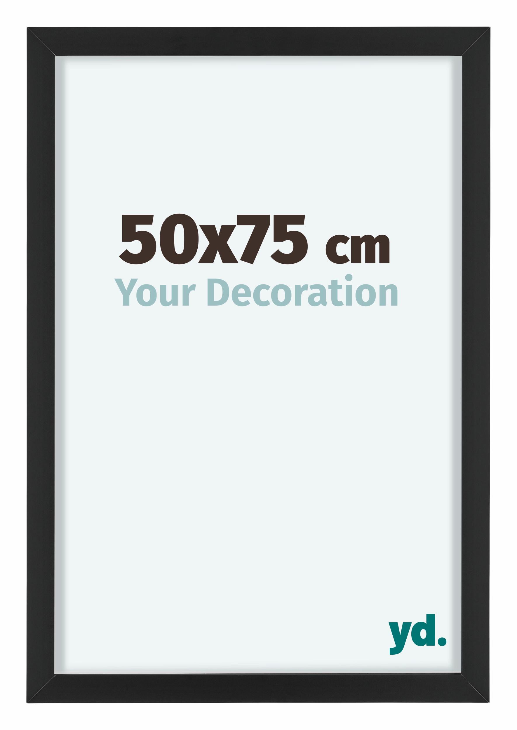 Virginia Aluminium Photo Frame 50x75cm Black Front Size | Yourdecoration.com