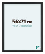 Virginia Aluminium Photo Frame 56x71cm Black Front Size | Yourdecoration.com