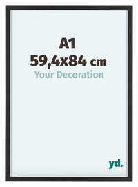 Virginia Aluminium Photo Frame 59 4x84cm A1 Black Front Size | Yourdecoration.com