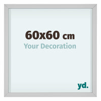 Virginia Aluminium Photo Frame 60x60cm White Front Size | Yourdecoration.com