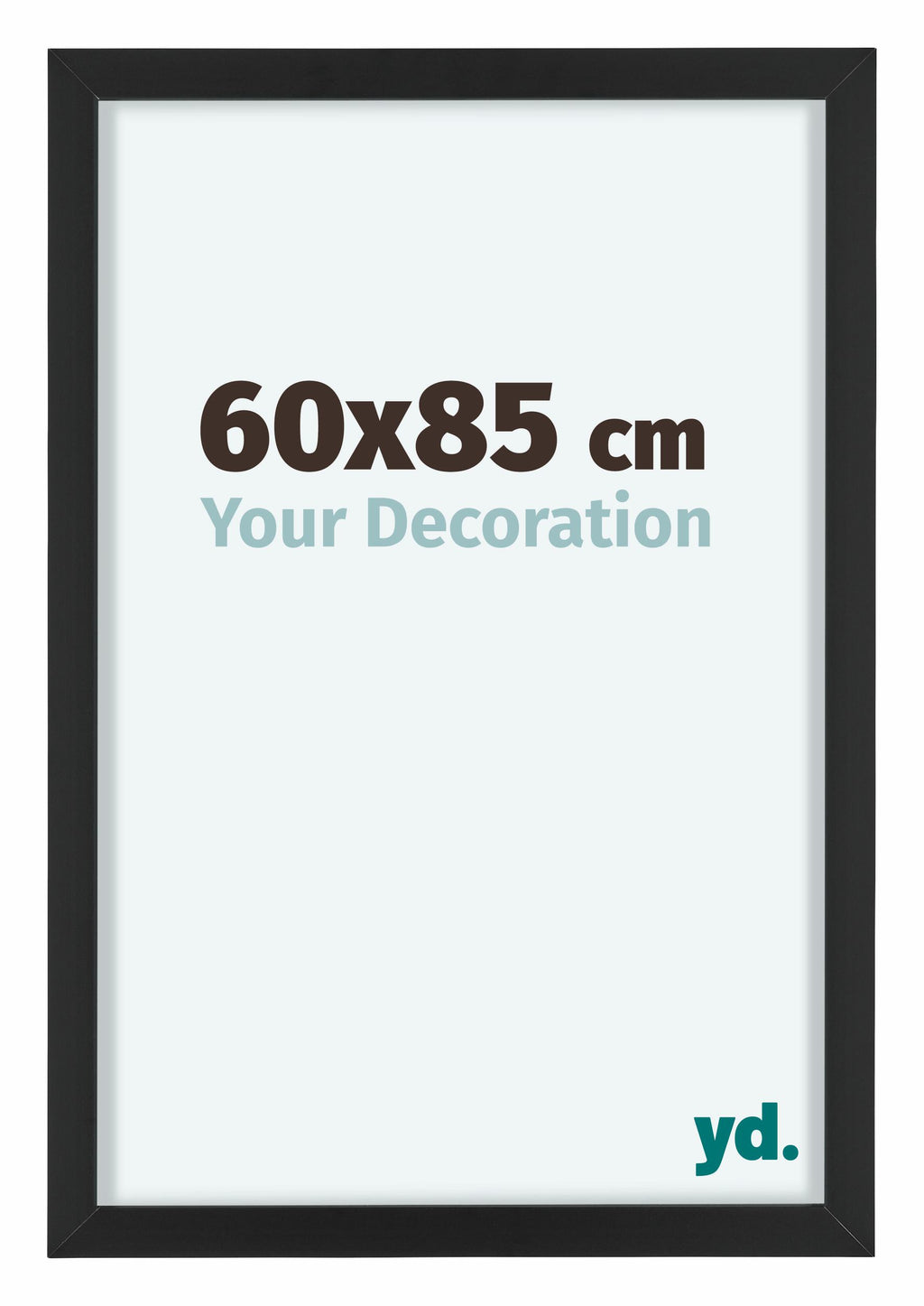 Virginia Aluminium Photo Frame 60x85cm Black Front Size | Yourdecoration.com