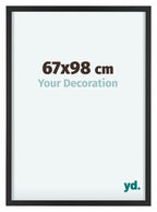 Virginia Aluminium Photo Frame 67x98cm Black Front Size | Yourdecoration.com