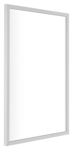 Virginia Aluminium Photo Frame 67x98cm White Front Oblique | Yourdecoration.com