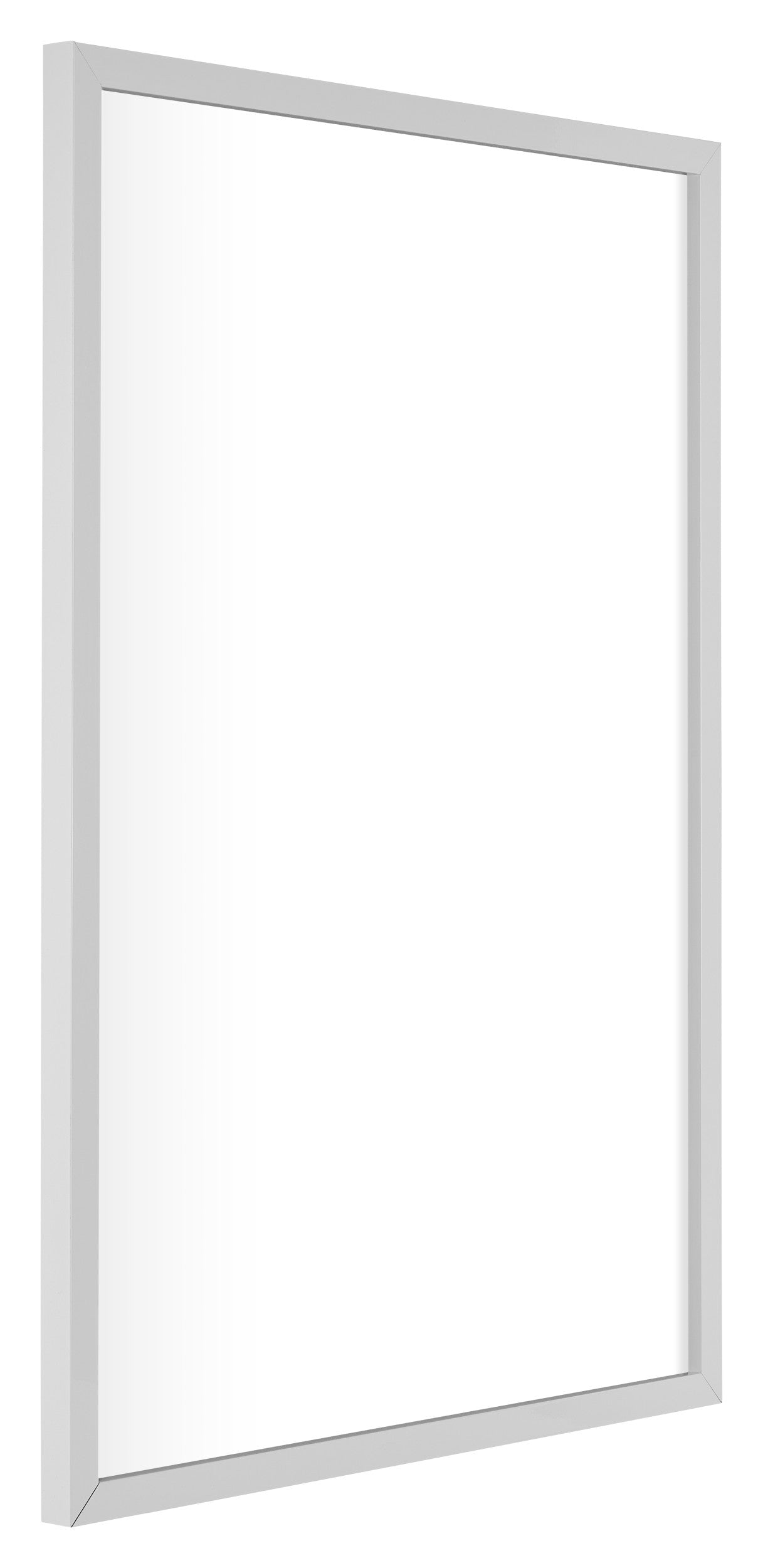 Virginia Aluminium Photo Frame 70x100cm White Front Oblique | Yourdecoration.com