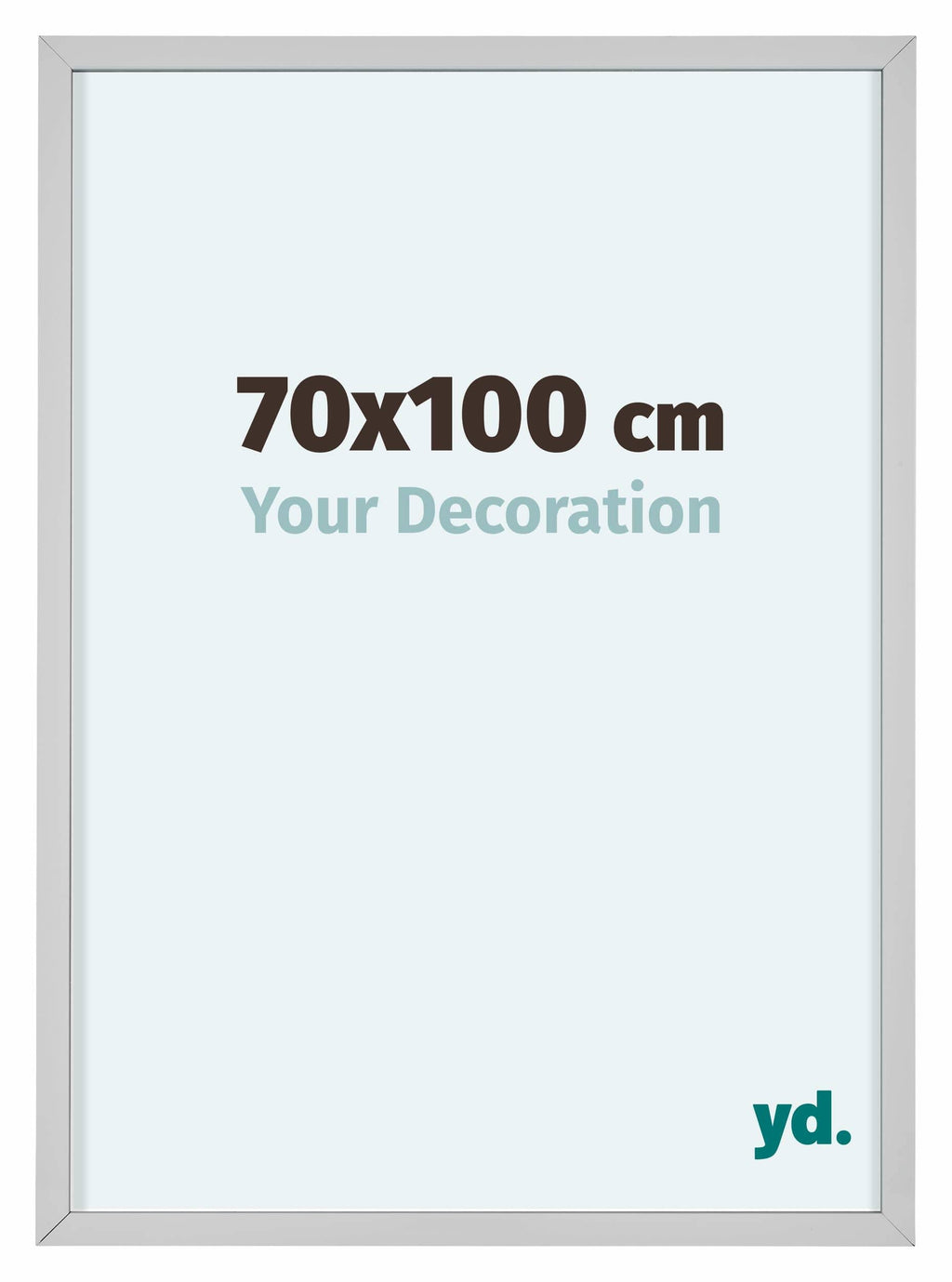 Virginia Aluminium Photo Frame 70x100cm White Front Size | Yourdecoration.com