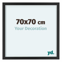 Virginia Aluminium Photo Frame 70x70cm Black Front Size | Yourdecoration.com