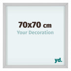 Virginia Aluminium Photo Frame 70x70cm White Front Size | Yourdecoration.com