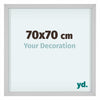 Virginia Aluminium Photo Frame 70x70cm White Front Size | Yourdecoration.com