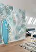 Wall Mural Aqua Flora 300x250cm FLX6 046 Interior | Yourdecoration.com