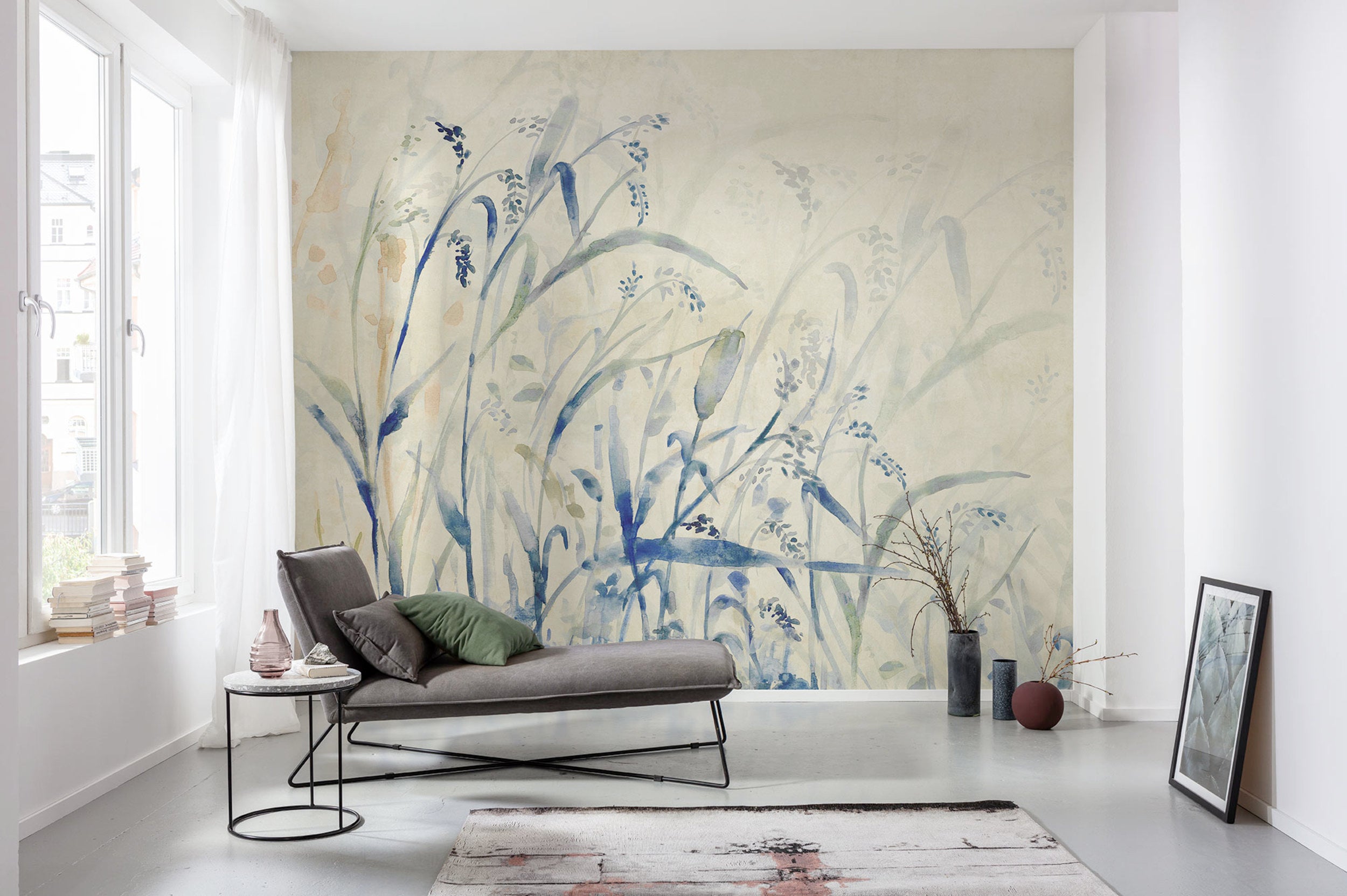Wall Mural Aquarel Field 300x250cm FLX6 043 Interior | Yourdecoration.com