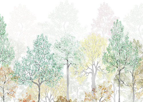 Wall Mural Bright Rainbow 350x250cm FLX7 027 | Yourdecoration.com