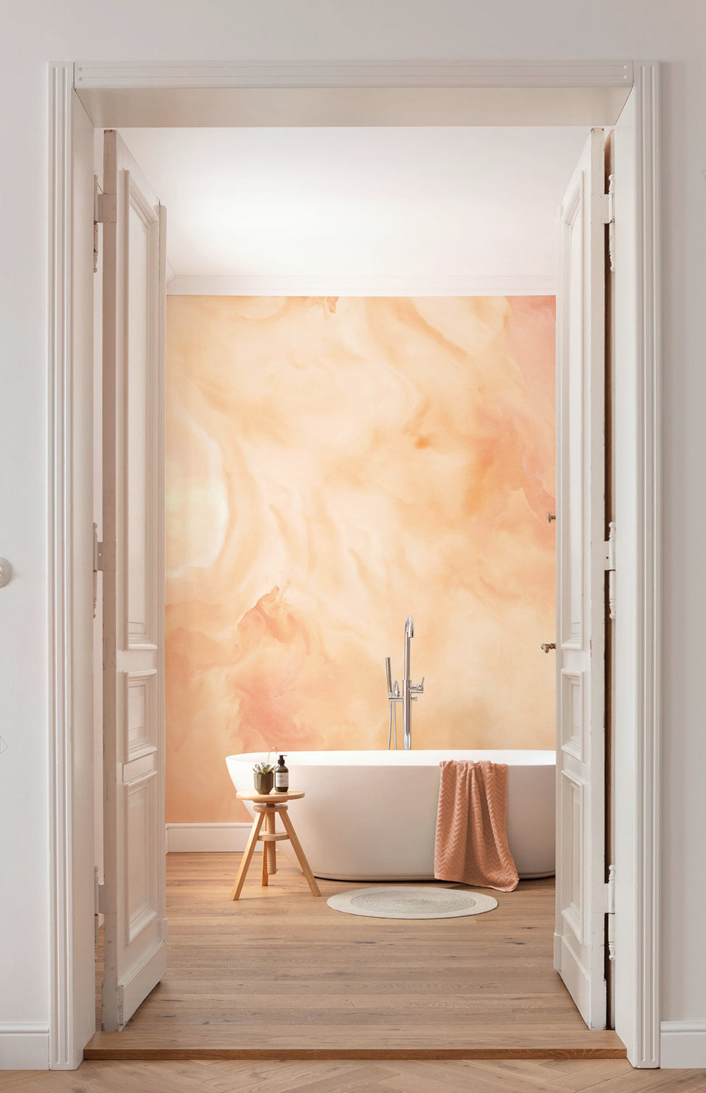 Wall Mural Candy Peach 400x250cm FLX8 001 Interior | Yourdecoration.com