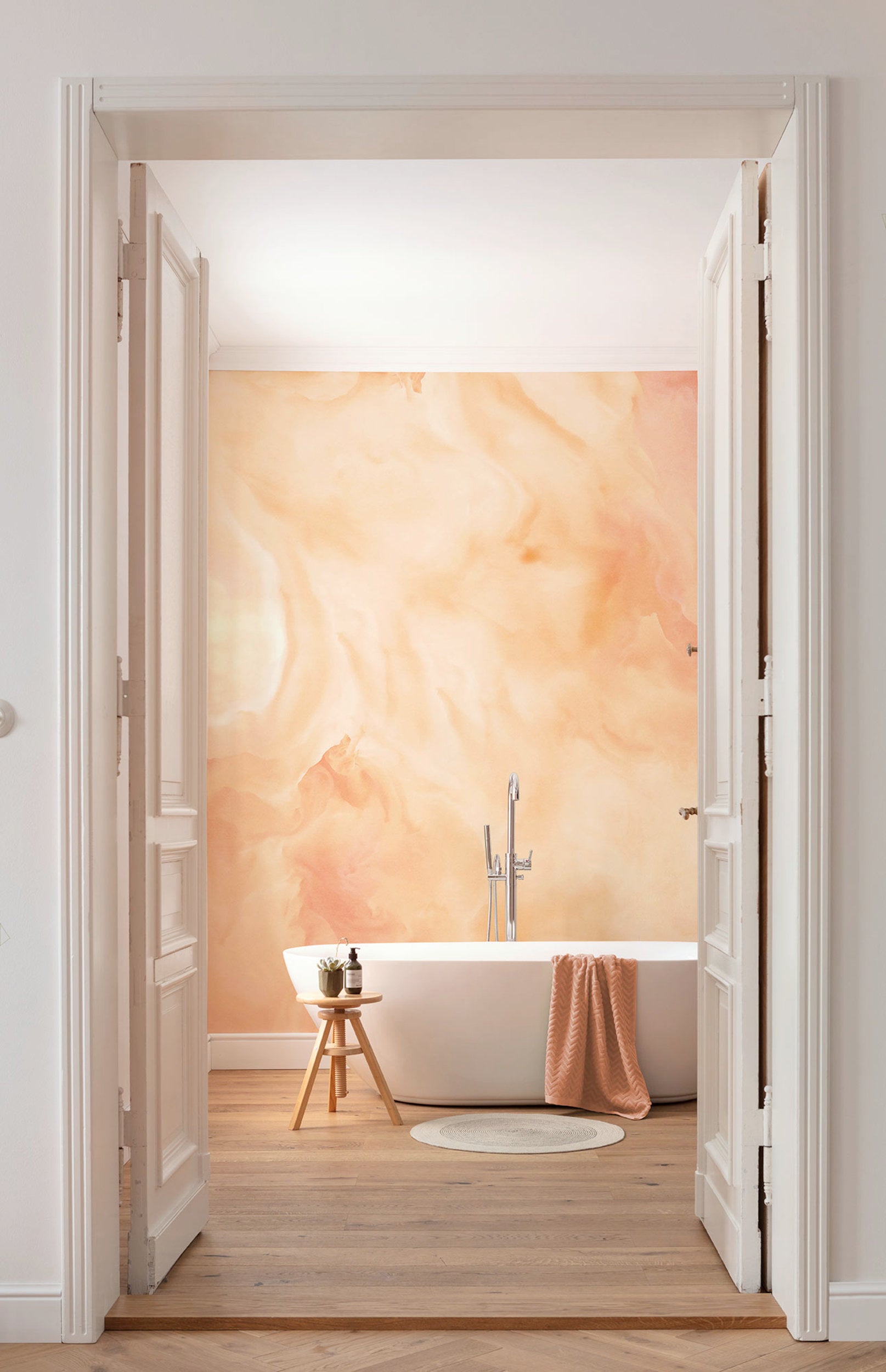Wall Mural Candy Peach 400x250cm FLX8 001 Interior | Yourdecoration.com