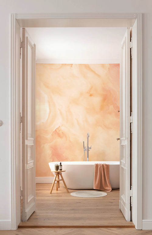 Wall Mural Candy Peach 400x250cm FLX8 001 Interior | Yourdecoration.com
