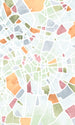Wall Mural City Map 150x250cm Komar FLX3 063 | Yourdecoration.com