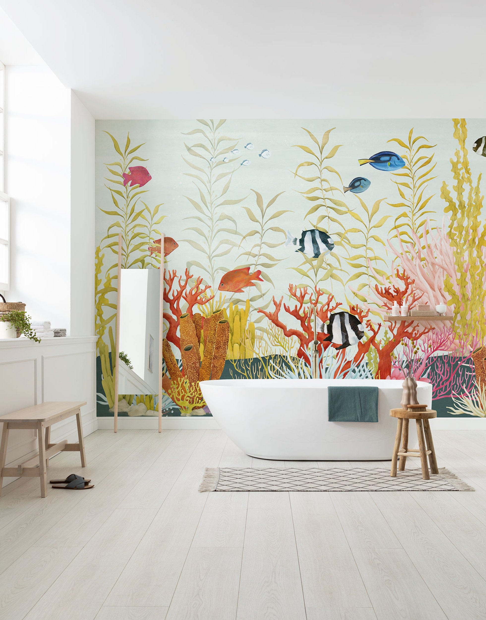 Wall Mural Coral World 350x250cm FLX7 022 Interior | Yourdecoration.com