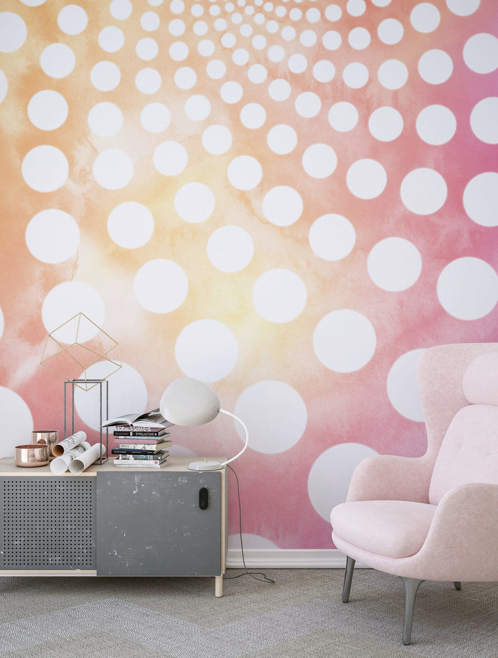 Wall Mural Fibonacci Sunset 250x250cm Komar FLX5 067 Interior | Yourdecoration.com