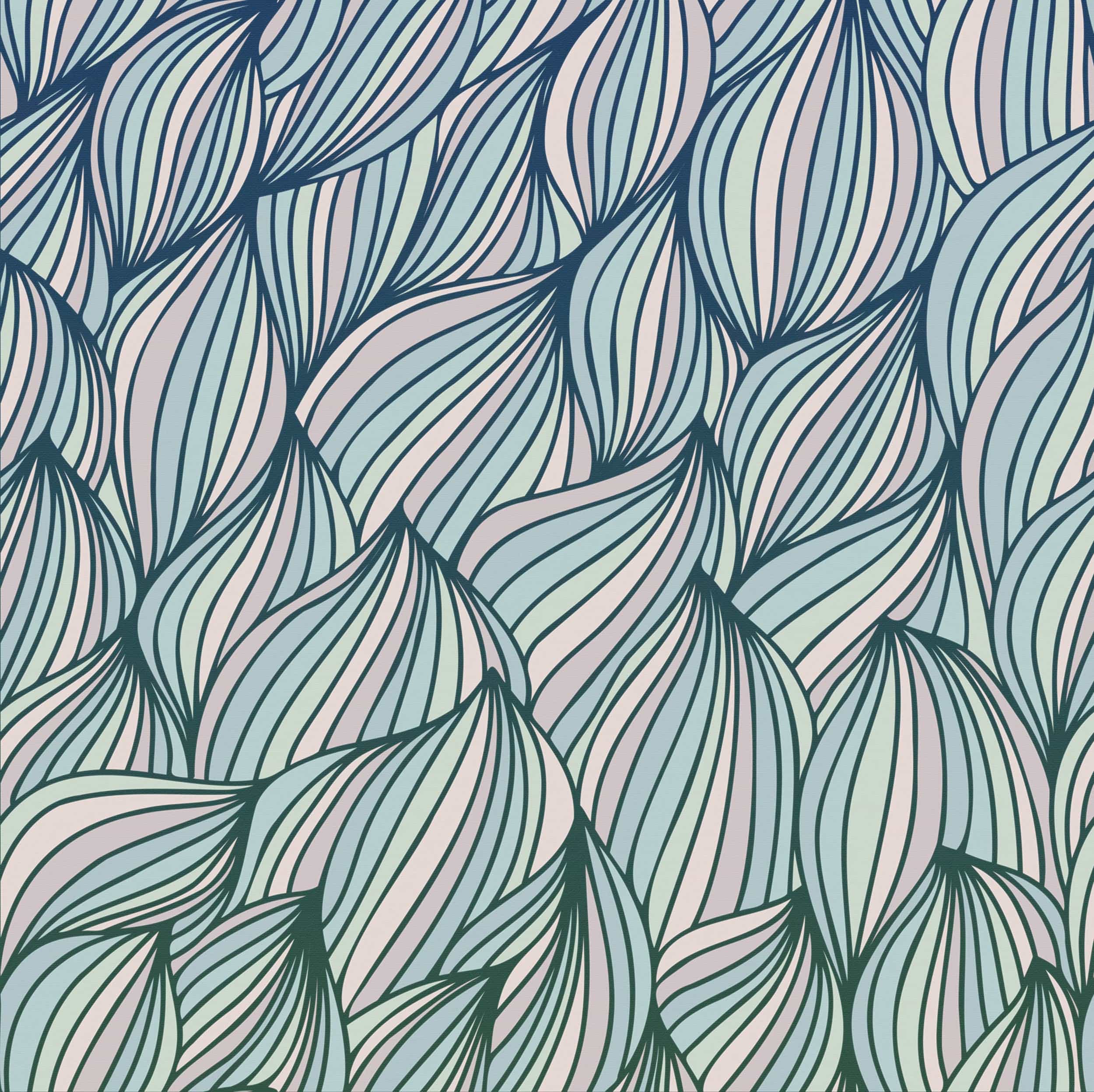 Wall Mural Gentle Waves 250x250cm Komar FLX5 047 | Yourdecoration.com