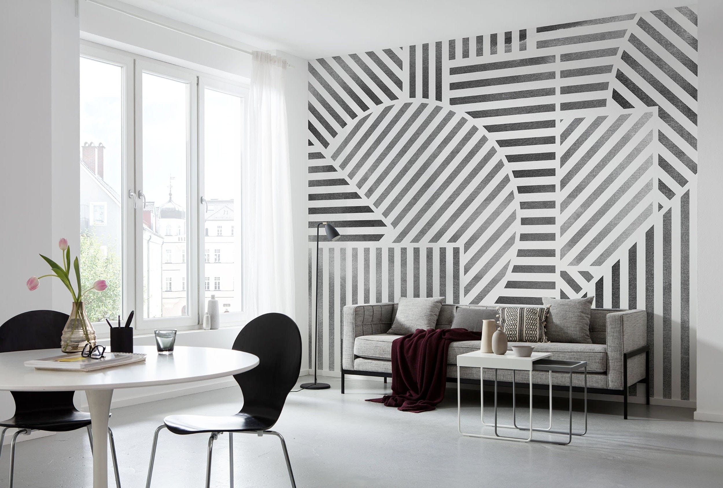 Wall Mural Jeux de Lignes 300x250cm FLX6 037 Interior | Yourdecoration.com