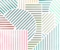 Wall Mural Jeux de Lignes Bonbon 300x250cm FLX6 039 | Yourdecoration.com