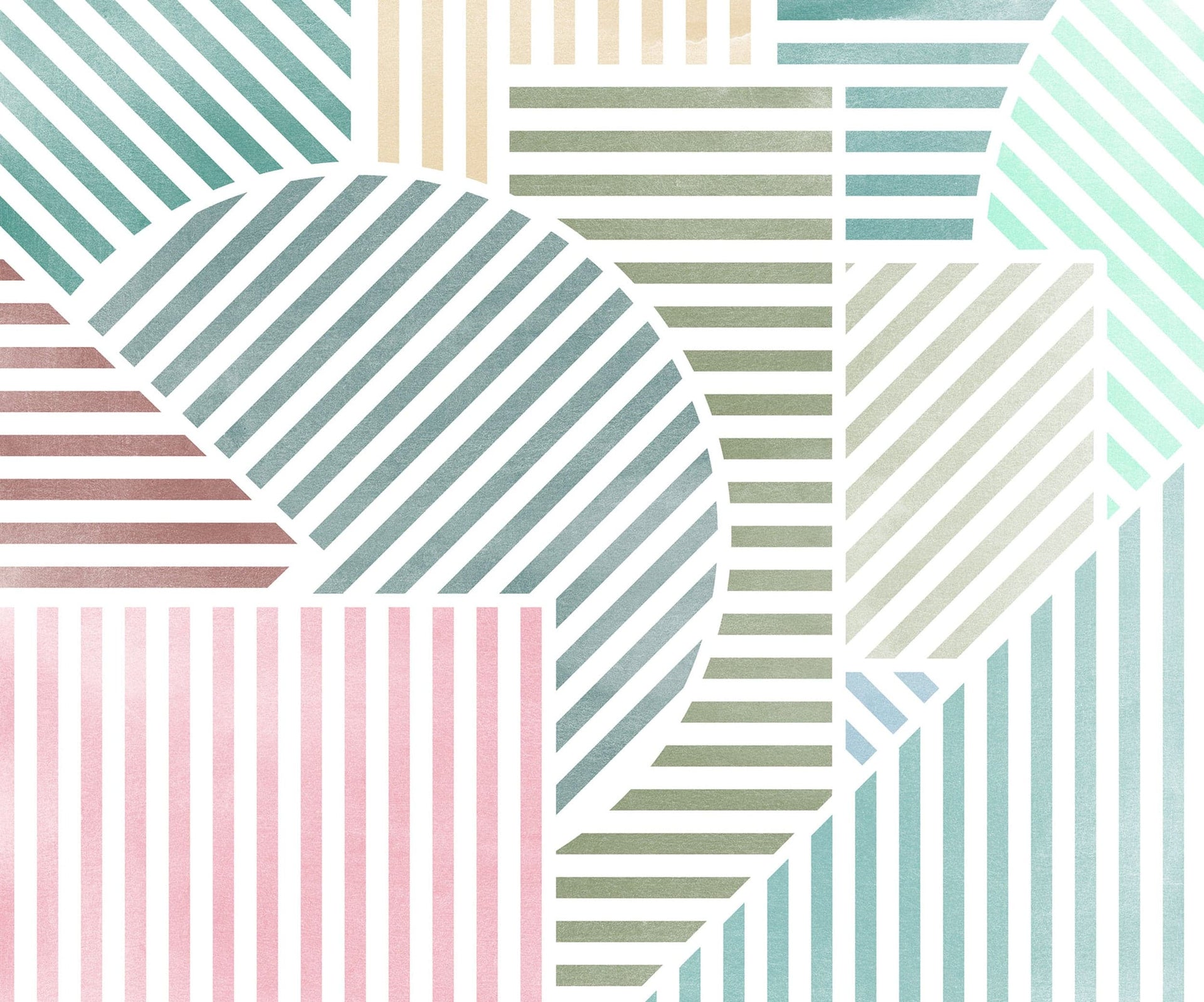Wall Mural Jeux de Lignes Bonbon 300x250cm FLX6 039 | Yourdecoration.com