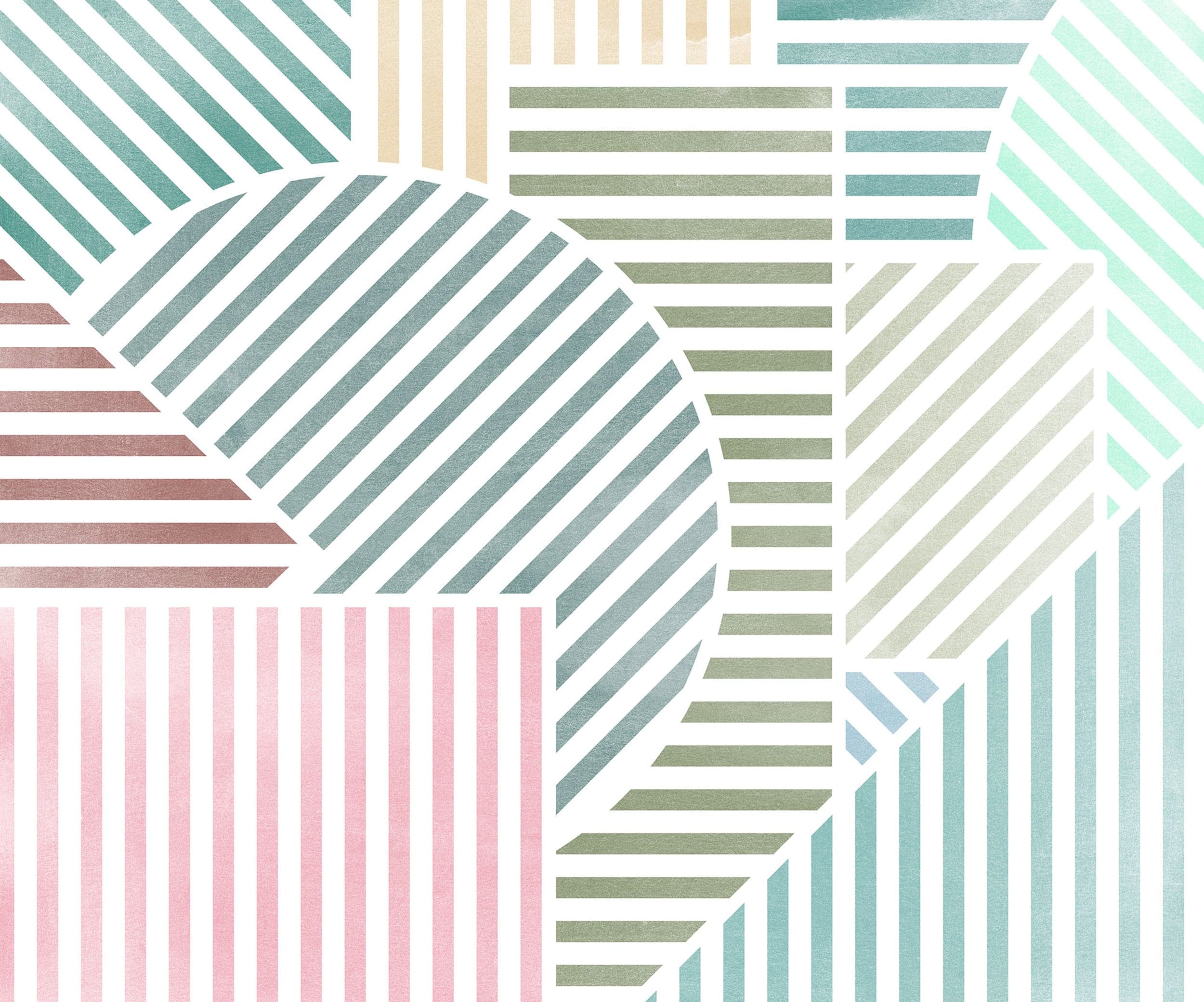 Wall Mural Jeux de Lignes Bonbon 300x250cm FLX6 039 | Yourdecoration.com