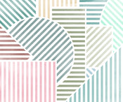 Wall Mural Jeux de Lignes Bonbon 300x250cm FLX6 039 | Yourdecoration.com