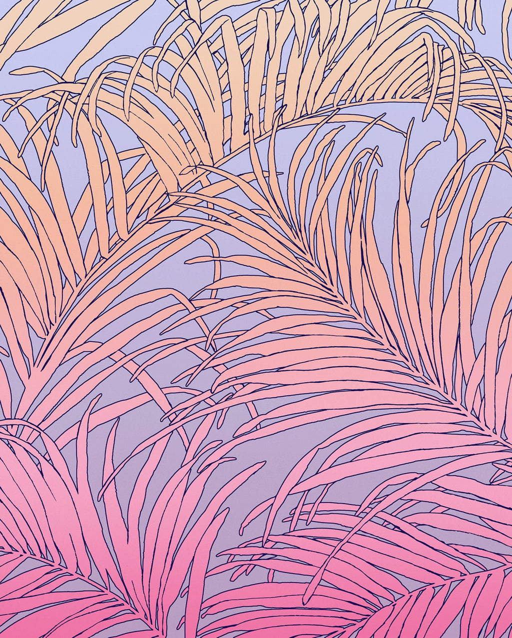 Wall Mural Palm Foglie 200x250cm Komar FLX4 057 | Yourdecoration.com
