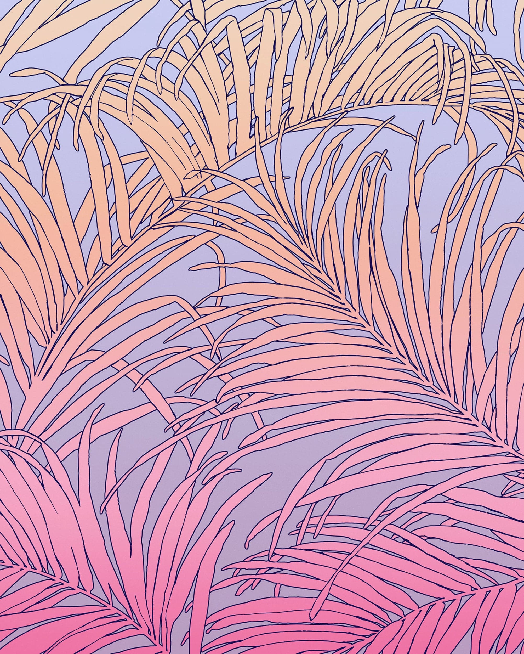 Wall Mural Palm Foglie 200x250cm Komar FLX4 057 | Yourdecoration.com