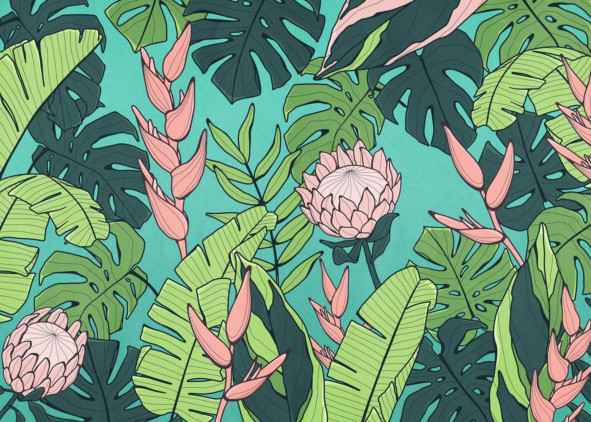 Wall Mural Revival 350x250cm FLX7 033 | Yourdecoration.com