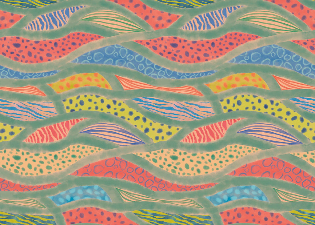 Wall Mural Wave Symphony 350x250cm FLX7 023 | Yourdecoration.com