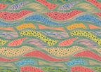 Wall Mural Wave Symphony 350x250cm FLX7 023 | Yourdecoration.com
