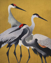 Wall Mural Yellow Cranes 200x250cm Komar FLX4 053 | Yourdecoration.com