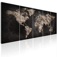 Canvas Print World Full of Secrets I 5 Panels 200x80cm