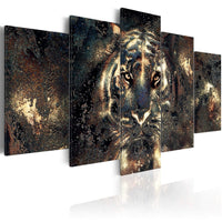 Canvas Print Predatory Beauty 5 Panels 200x100cm