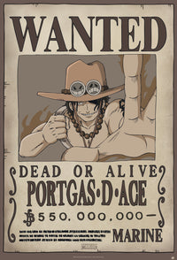 One Piece Wanted Ace Poster 61X91 5cm | Yourdecoration.com