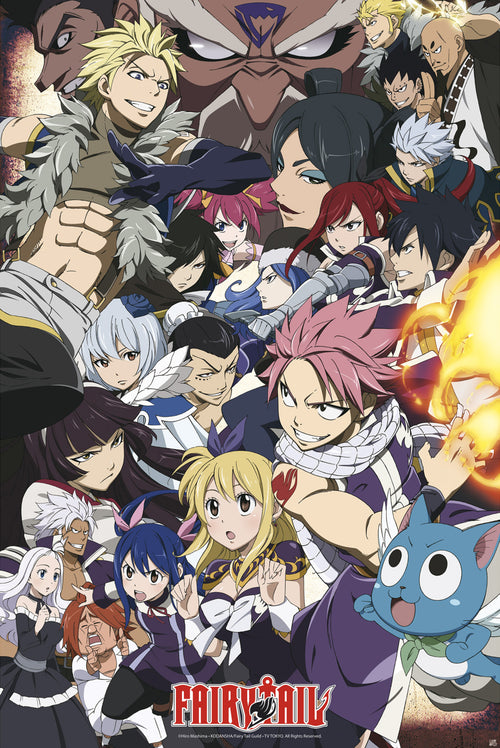 Fairy Tail Fairy Tail Vs Other Guilds Poster 61X91 5cm | Yourdecoration.com